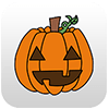 App icon with Halloween Jack-O-Lantern